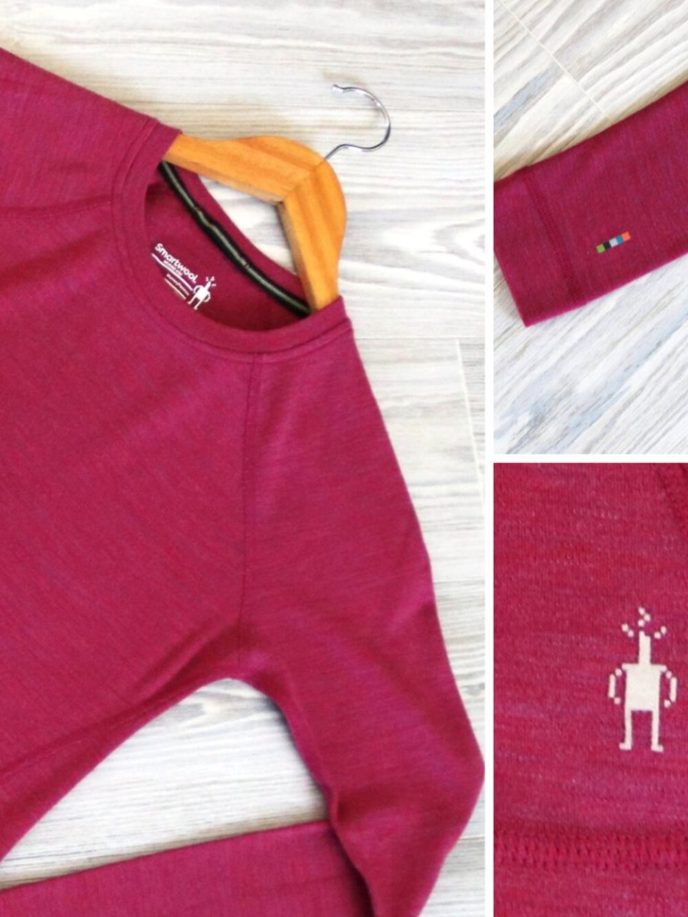 Smartwool Merino 250 Base Layer Women's Pink Wool Skiing Outdoor Pullover Size S
